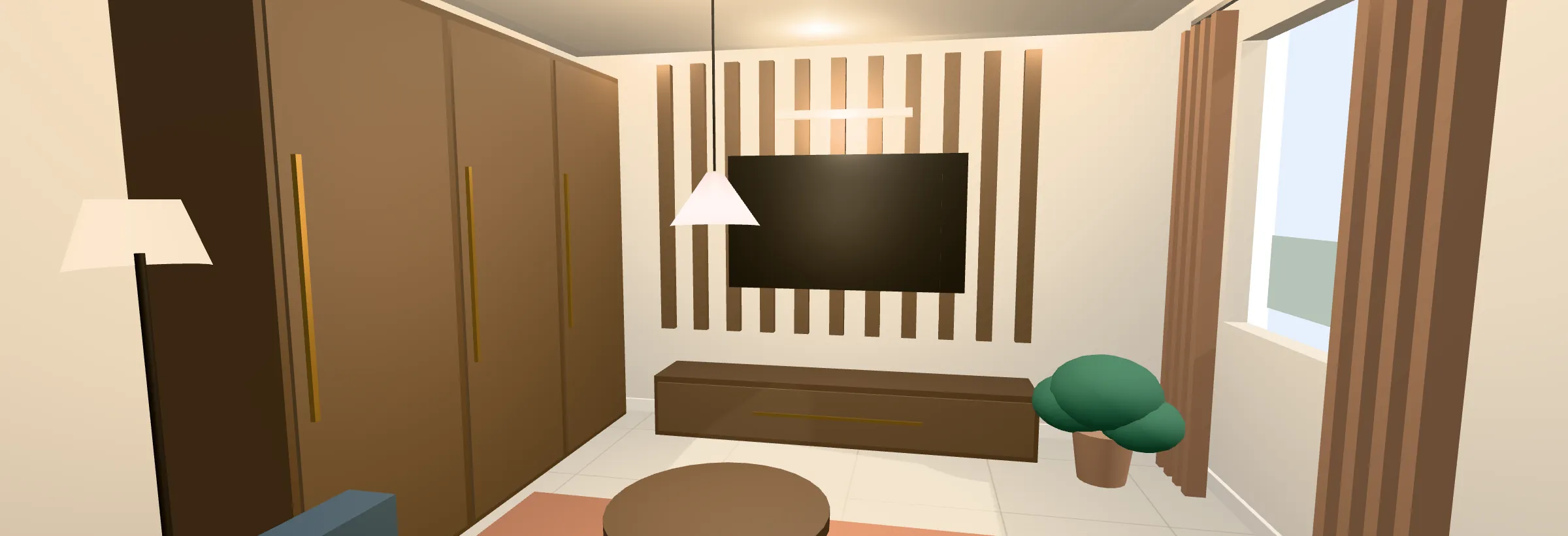 A finished interior